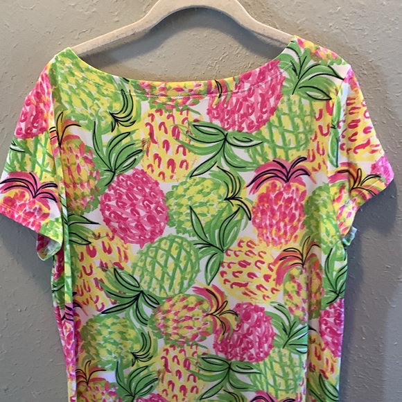 Pappagallo Pineapple Dress Beach Cruise Vacation Women’s Sz Large - Picture 8 of 8
